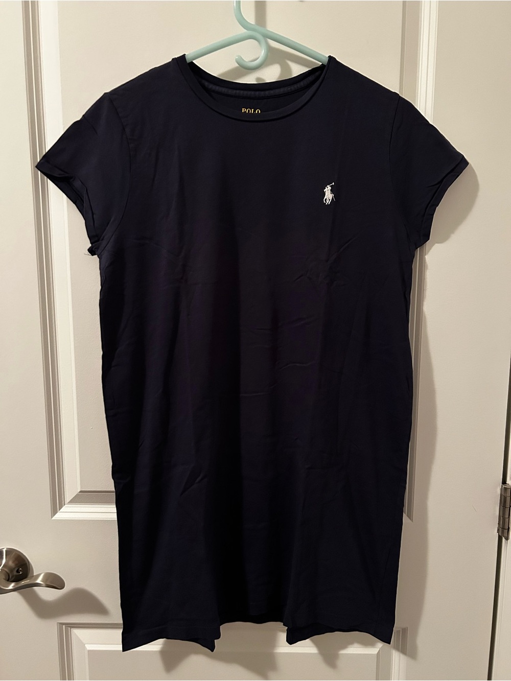 Polo by Ralph Lauren Navy Blue Mini Dress with White Logo